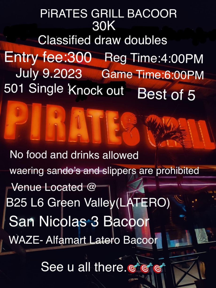 Pirates Grill Bacoor 30k Classified Draw Doubles