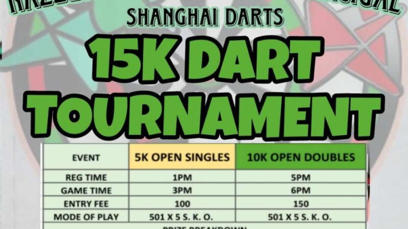 P15k Nazzer & Noriel “Toto” Arcigal Shanghai Darts Tournament