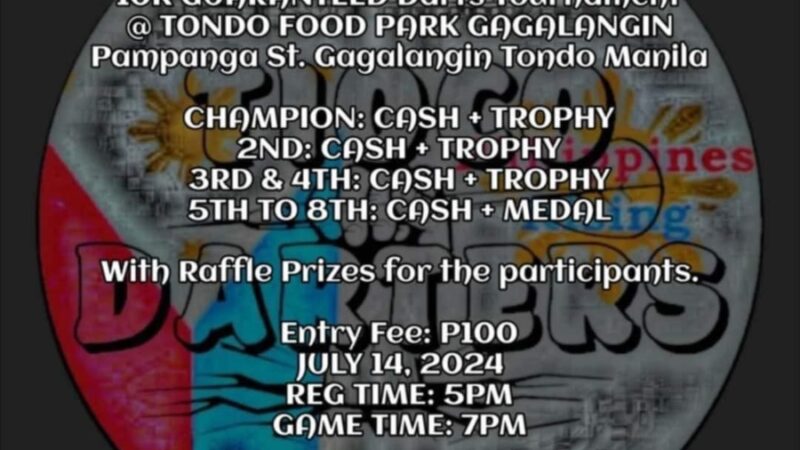 P10,000 Tioco Darters & DarteroNgPinas Online Shop Open Darts Tournament
